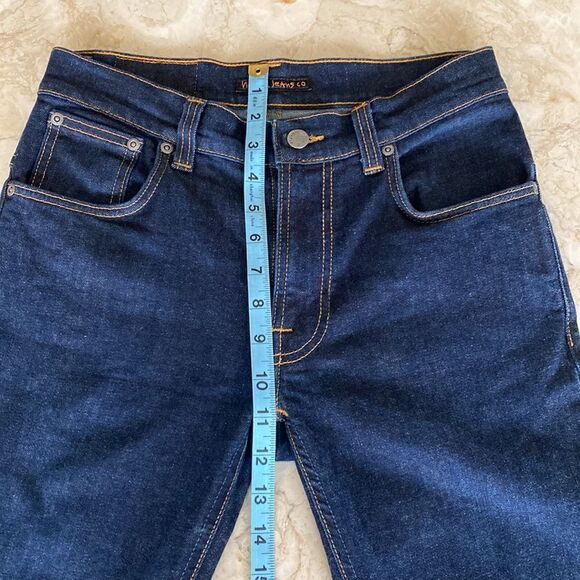Nudie Jeans Thin Finn Dry Indigo Dips - Picture 9 of 12